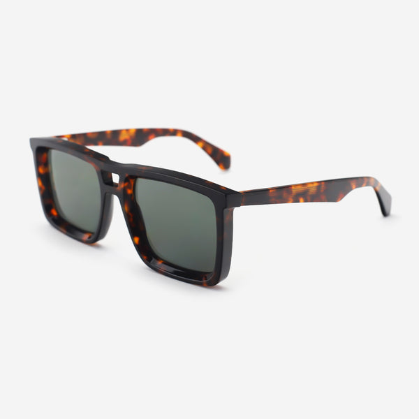 Square Flat-Top Acetat Unsiex Sunglasses 26A8002
