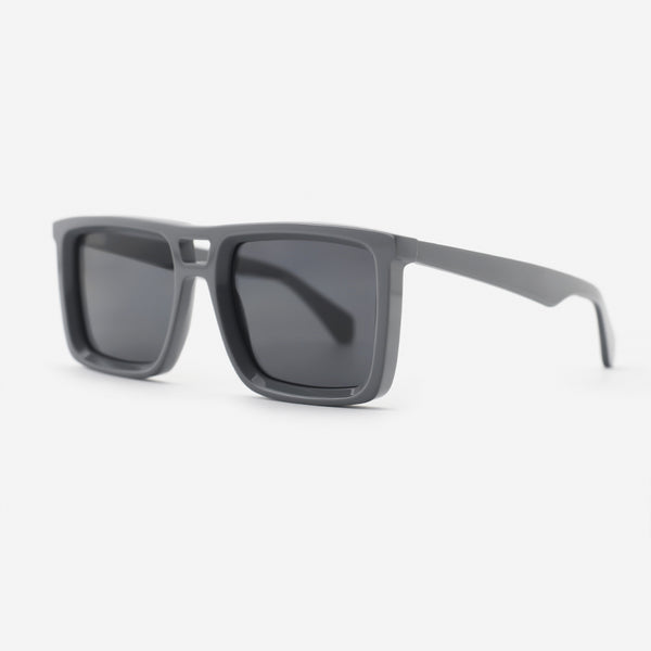 Square Flat-Top Acetat Unsiex Sunglasses 26A8002