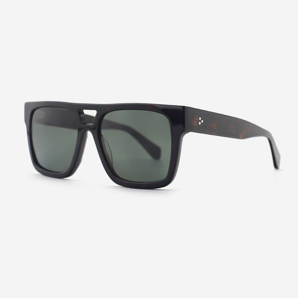 Square Flat-Top Acetat Unsiex Sunglasses 26A8008