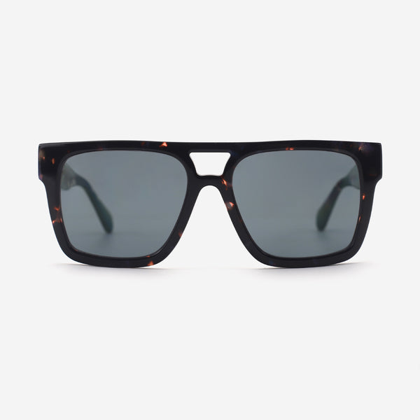 Square Flat-Top Acetat Unsiex Sunglasses 26A8008