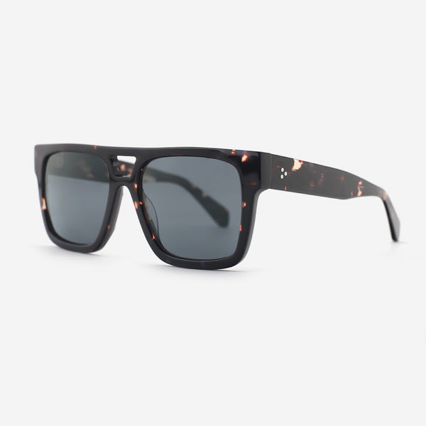 Square Flat-Top Acetat Unsiex Sunglasses 26A8008