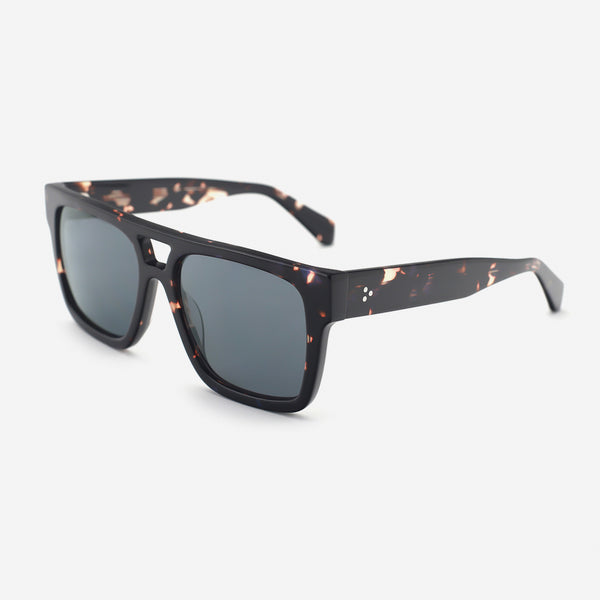 Square Flat-Top Acetat Unsiex Sunglasses 26A8008