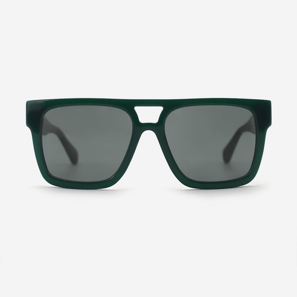 Square Flat-Top Acetat Unsiex Sunglasses 26A8008