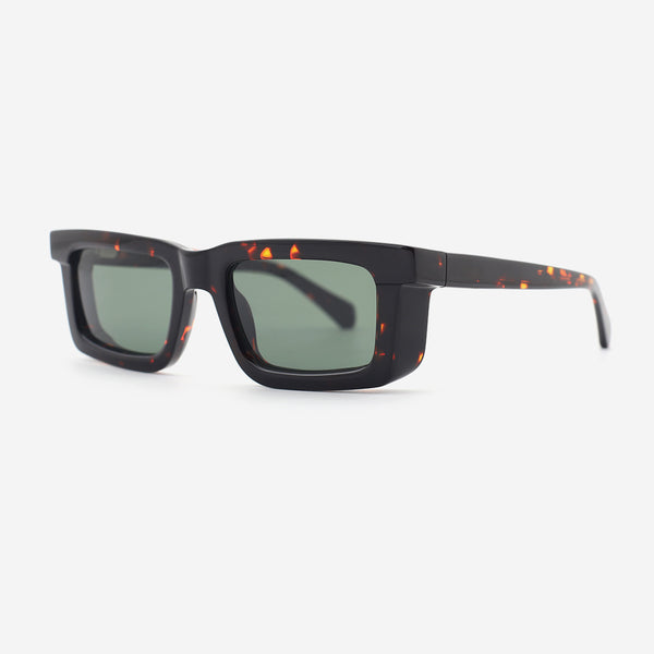 Rectangular Acetat Unsiex Sunglasses 26A8009
