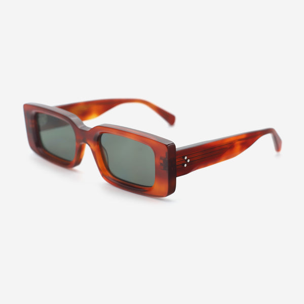 Rectangular Acetat Unsiex Sunglasses 26A8051