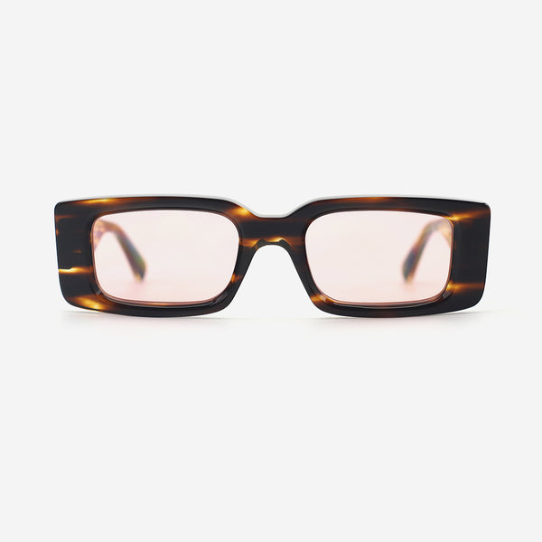 Rectangular Acetat Unsiex Sunglasses 26A8051