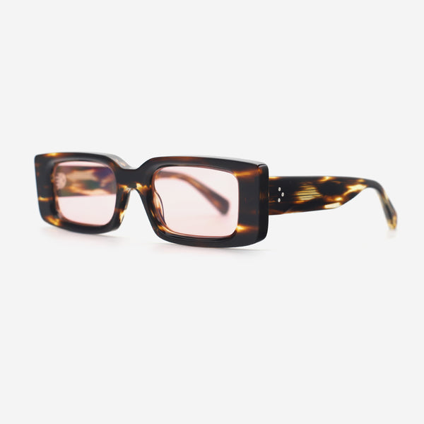 Rectangular Acetat Unsiex Sunglasses 26A8051