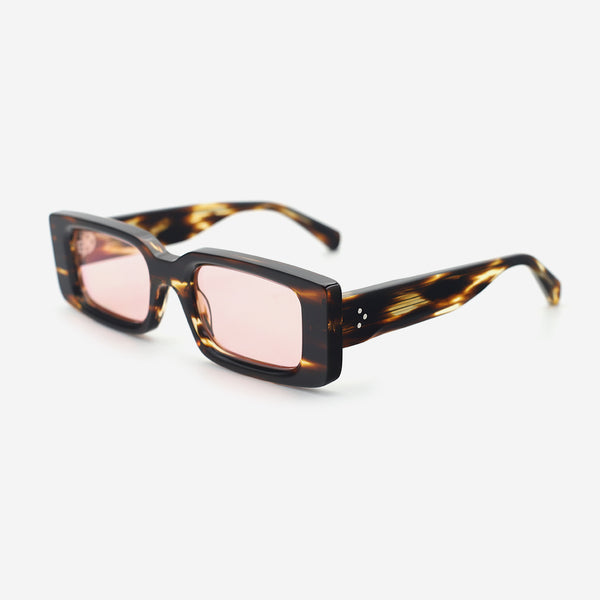 Rectangular Acetat Unsiex Sunglasses 26A8051