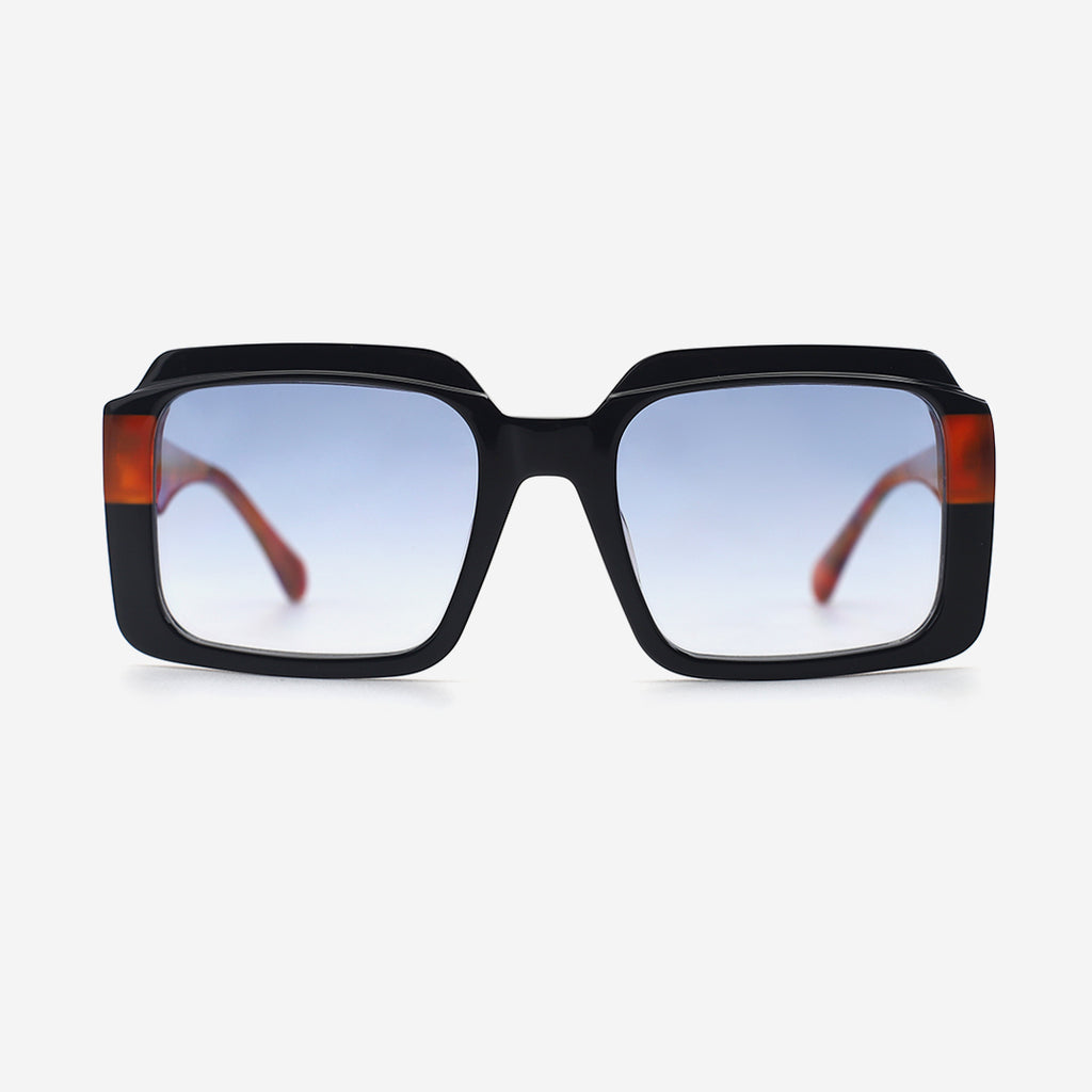Square Laminated Acetat Unsiex Sunglasses 26A8068