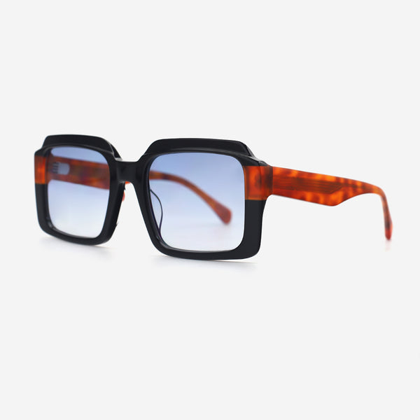 Square Laminated Acetat Unsiex Sunglasses 26A8068