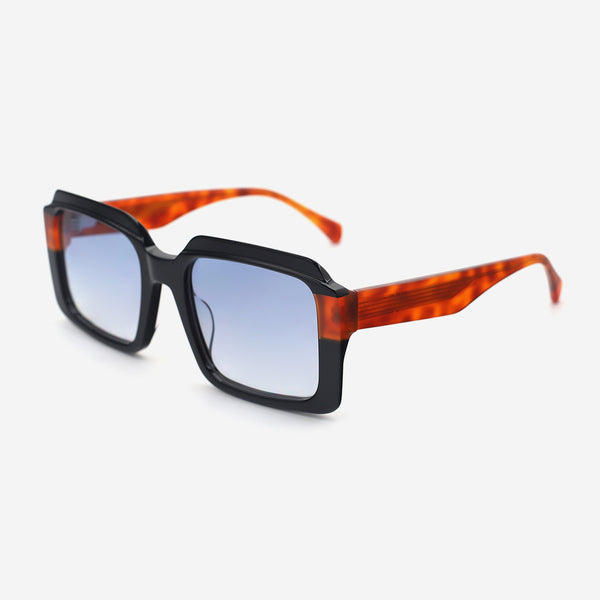 Square Laminated Acetat Unsiex Sunglasses 26A8068
