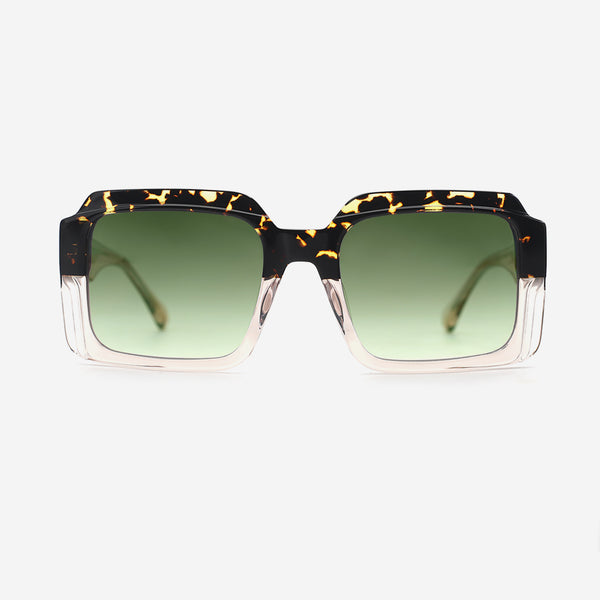 Square Laminated Acetat Unsiex Sunglasses 26A8068