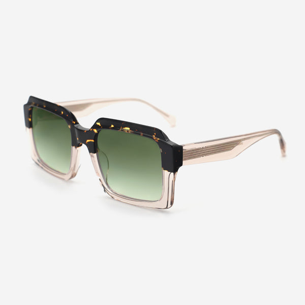 Square Laminated Acetat Unsiex Sunglasses 26A8068