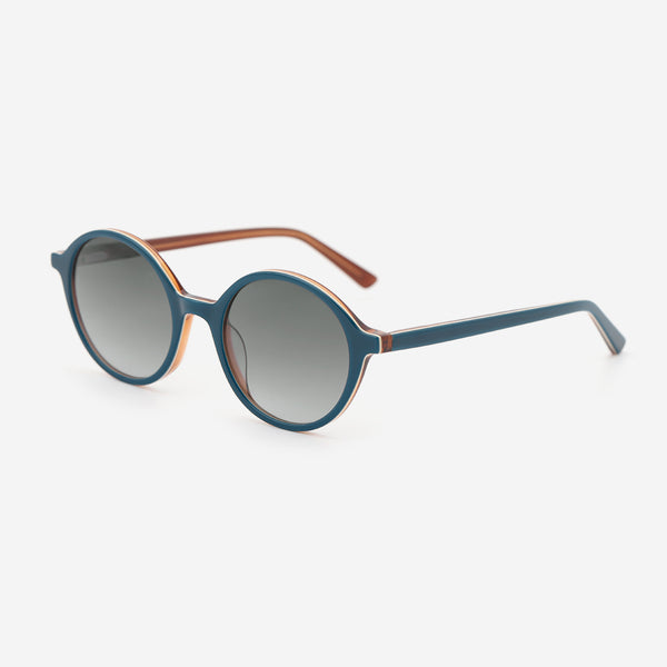 Simple Round Acetat Unsiex Sunglasses 26A8098