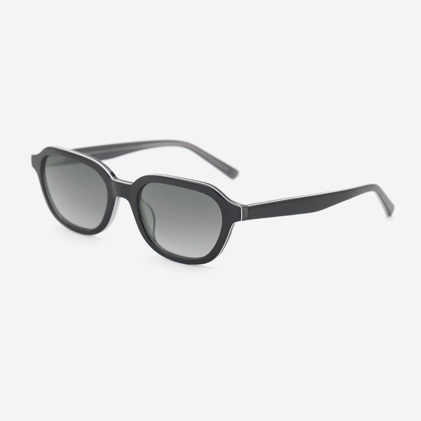 Vintage Square And Round Acetat Unisex Sunglasses 26A8101