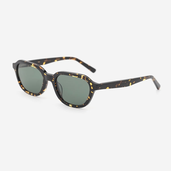 Vintage Square And Round Acetat Unisex Sunglasses 26A8101