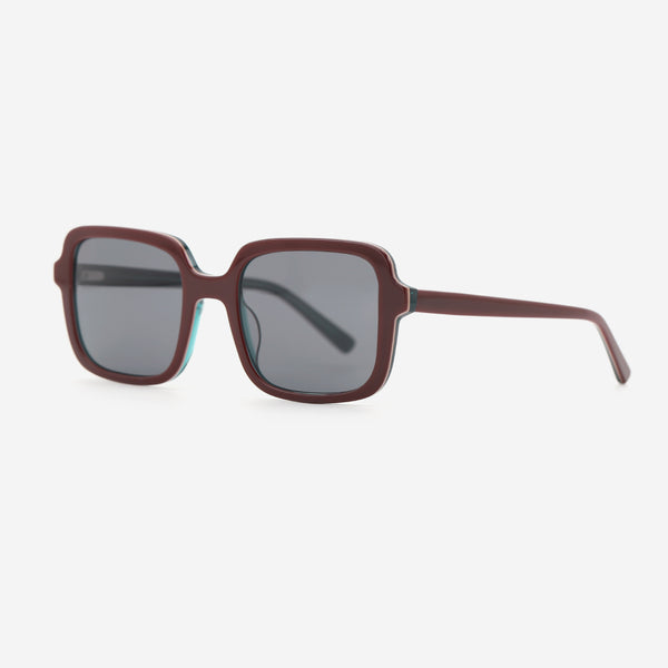 Vintage Square Acetat Unisex Sunglasses 26A8102