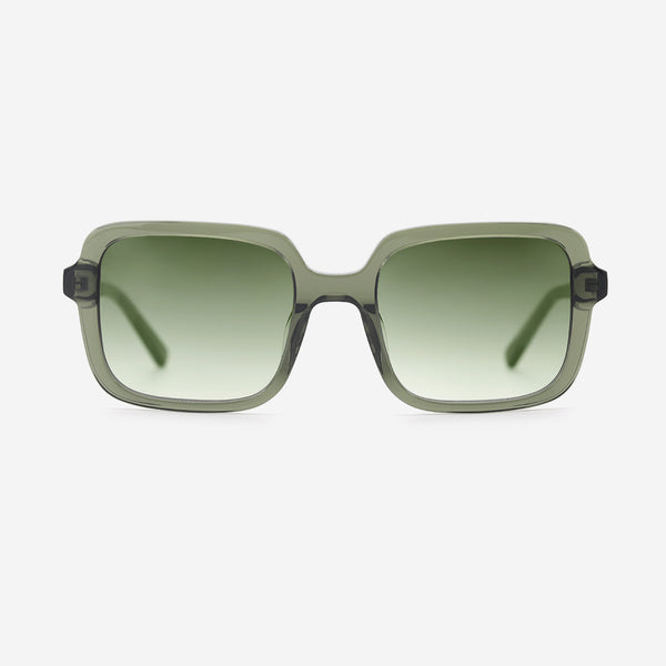 Vintage Square Acetat Unisex Sunglasses 26A8102