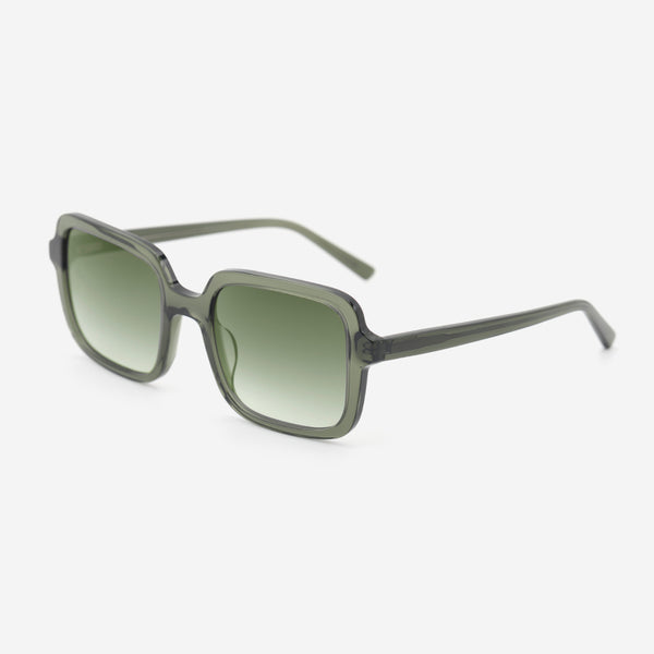 Vintage Square Acetat Unisex Sunglasses 26A8102