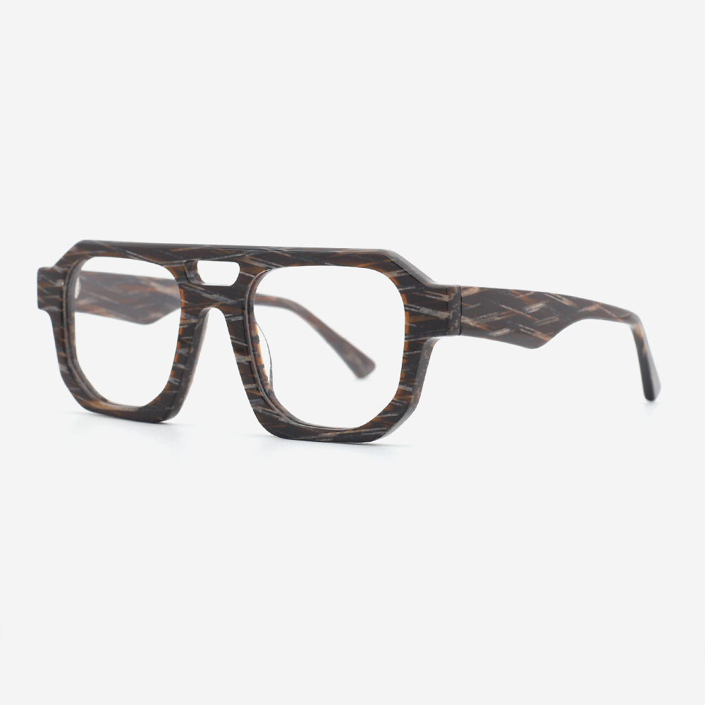 Square Double Bridge Acetate Male Optical Frames 23A3178 – 101sunglasses
