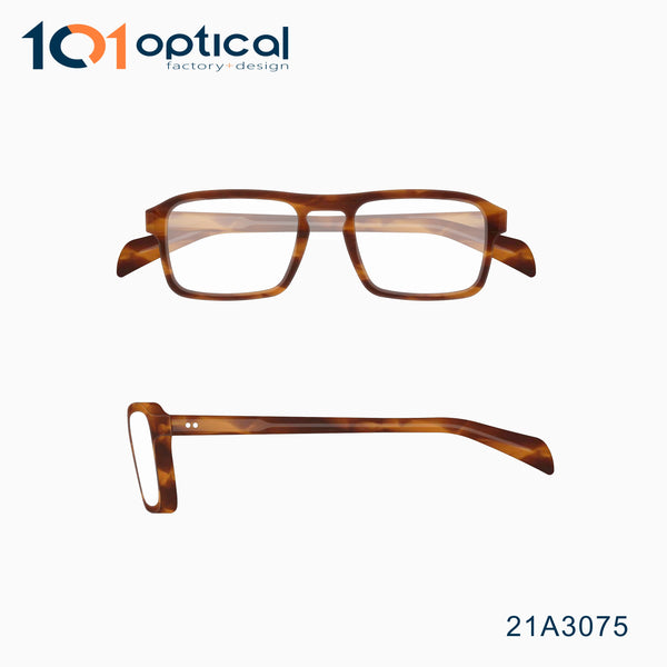Full Square Acetate Men's Optical Frames 21A3075