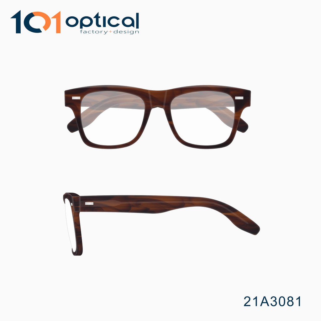 Classic  Square Acetate  Men's Optical Frames 21A3081
