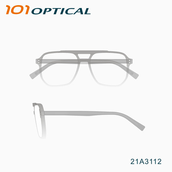 Geometric oversize l Acetate  Men's Optical Frames 21A3112