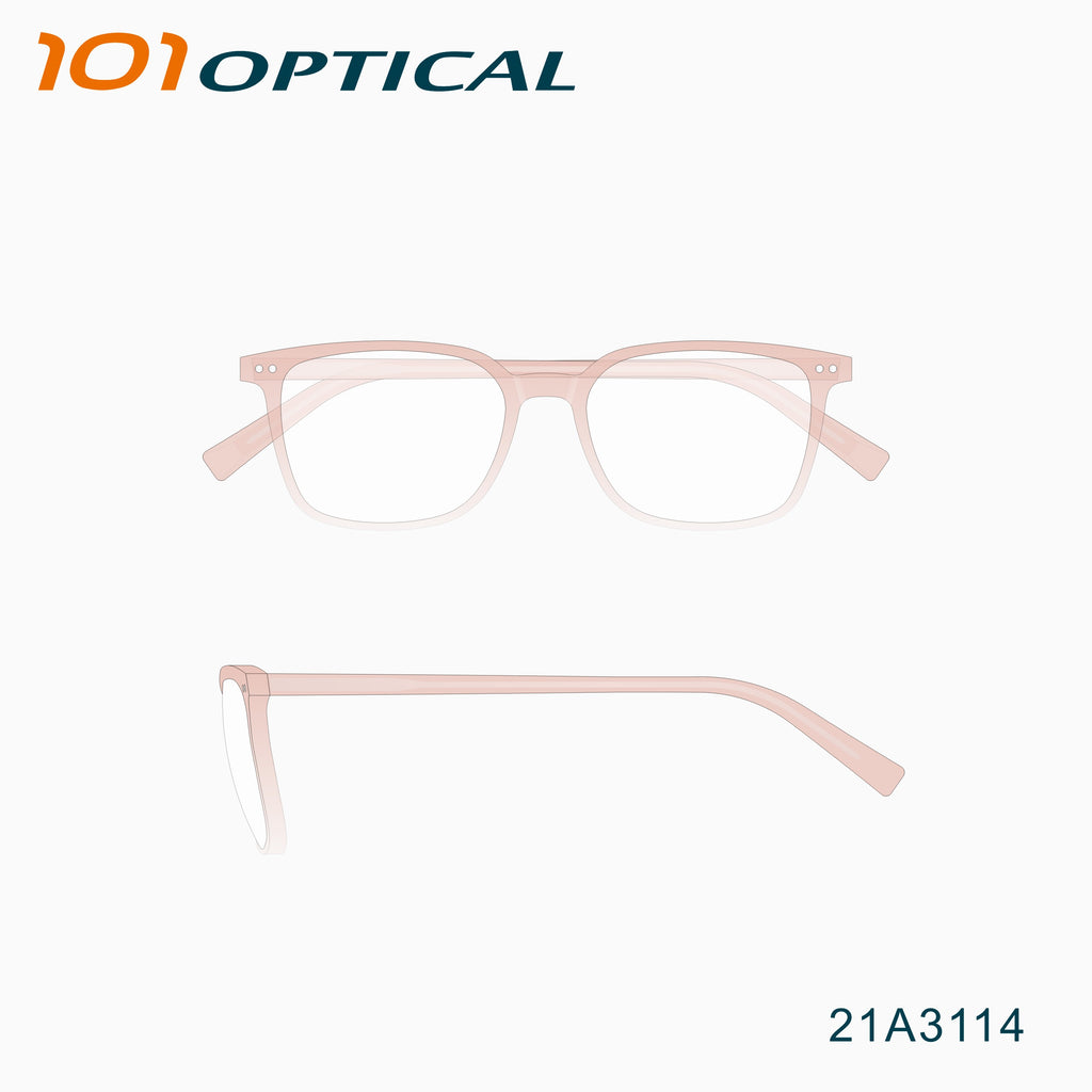 Rectangular D-Frame Acetate  Unisex Optical Frames 21A3114