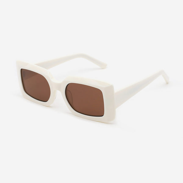 Square Angular-cutting Acetate Women‘s Sunglasses 21A8051