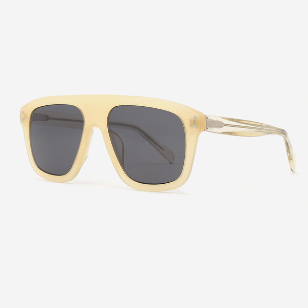 Pilot Square Acetate Unisex Sunglasses 21A8094