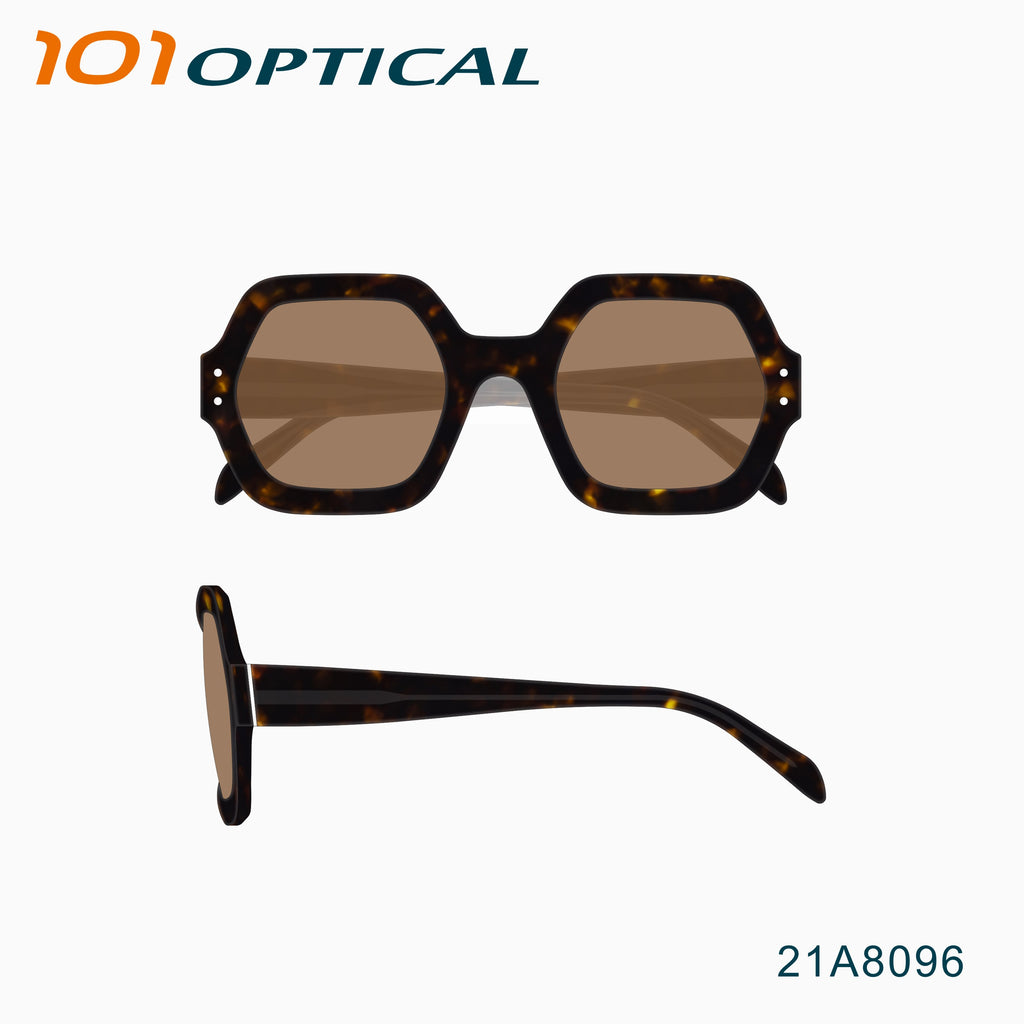 Polygon Ultra-thin Acetate Women's Optical Frames 21A8096