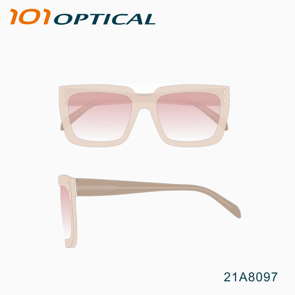 Pilot Square Acetate Women's Sunglasses 21A8097