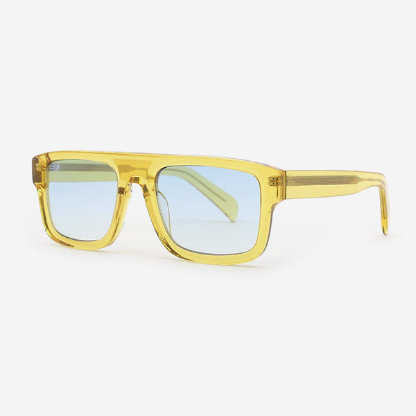 Square classic Acetate Unisex Sunglasses 21A8113