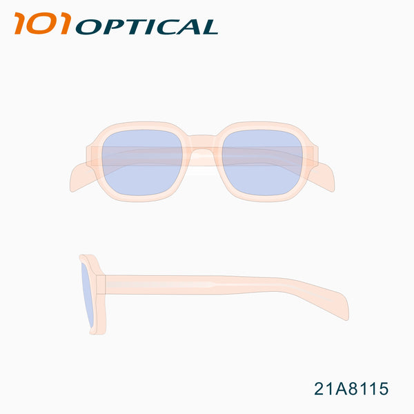 Pantos ellipsed Acetate Unisex Sunglasses 21A8115