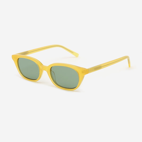 Retro narrow Acetate Unisex Sunglasses 22A8001
