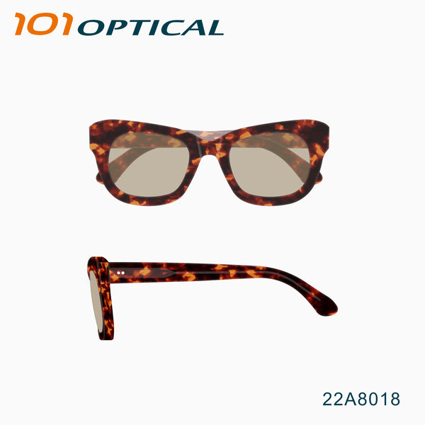 Square Cat Eye Acetate Female Sunglasses 22A8018
