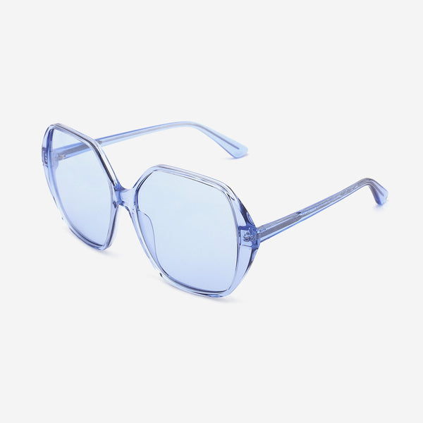 Fashion and retro polygon acetate Women's sunglasses 22A8041