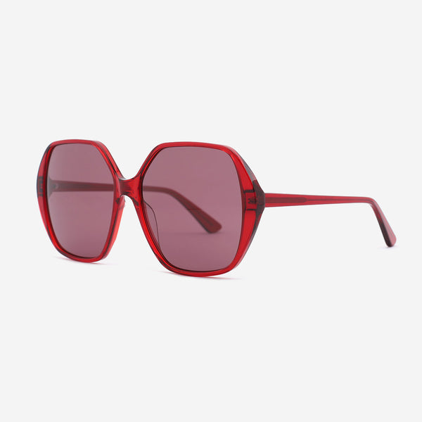 Fashion and retro polygon acetate Women's sunglasses 22A8041