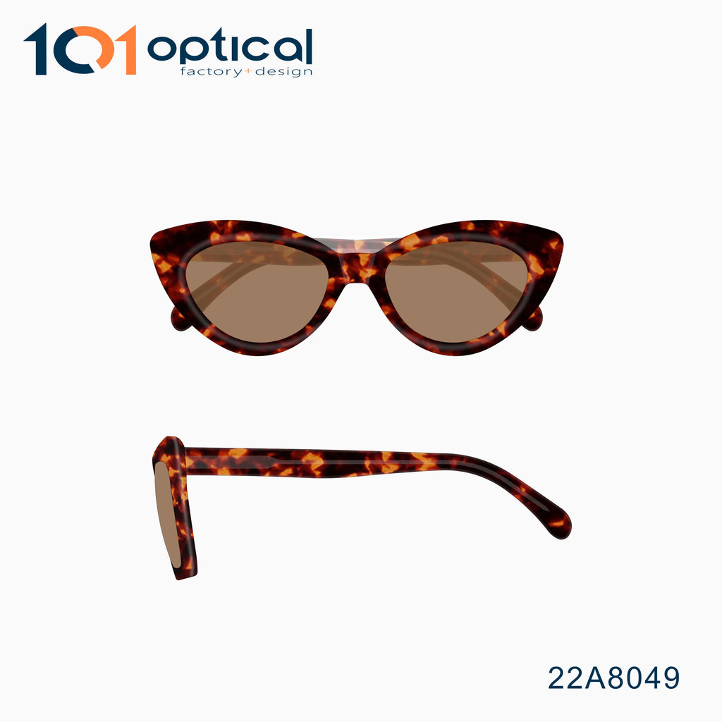 Retro Cat Eye Acetate Female Sunglasses 22A8049