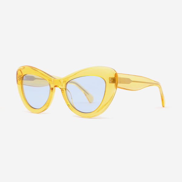 Cat - Eye and Vintage Acetate Female Sunglasses 22A8053