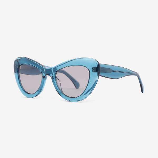 Cat - Eye and Vintage Acetate Female Sunglasses 22A8053