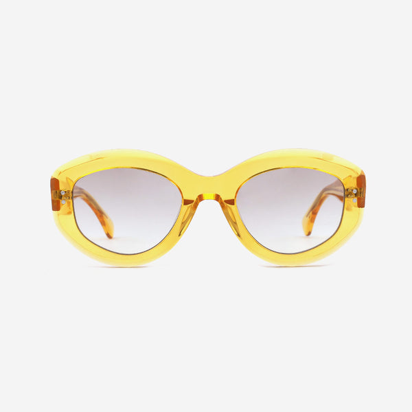 Oval Cat-eye Acetate Female Sunglasses 22A8055