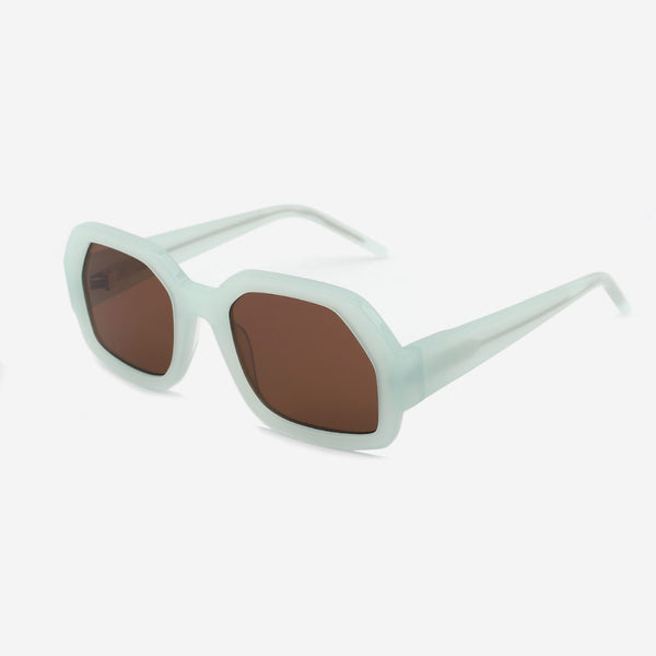 Polygon and Dimensional Acetate female Sunglasses 22A8057