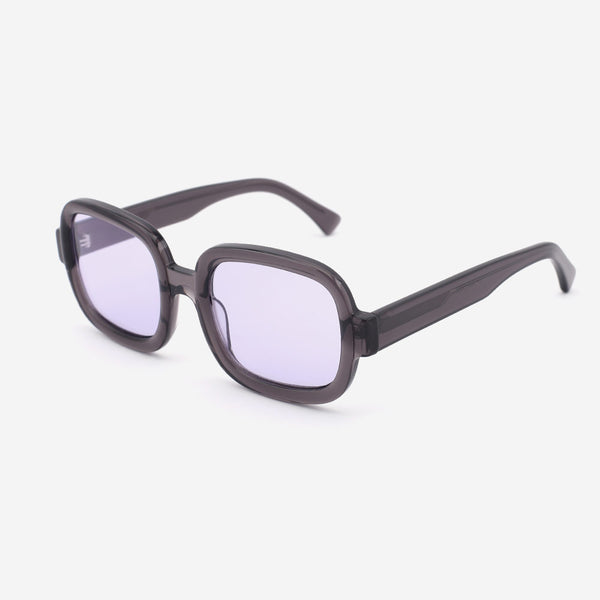 Square and Dimensional Acetate Unisex Sunglasses 22A8059