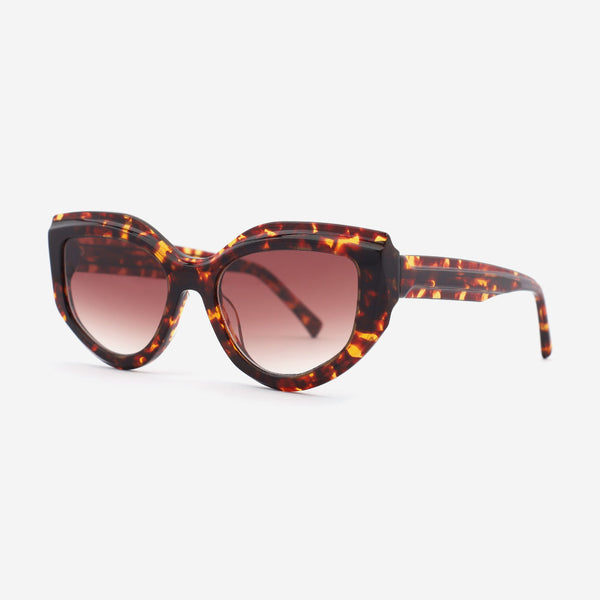Wide butterfly and Cat-eye style Acetate Female Sunglasses 22A8061