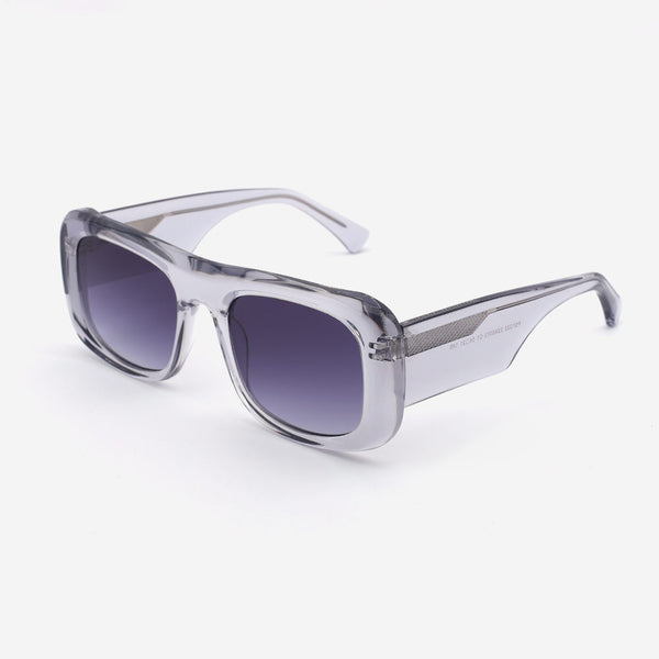 Square Bevel Full rim Acetate Unisex  Sunglasses 22A8073